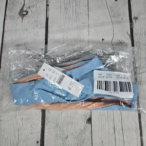 J. Crew Curved-waist cheeky bikini bottom in Blue‎ Mist S NWT thumbnail 7