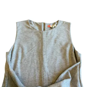 Ted Baker London Evalina Tie Front Dress Grey Stretch Sleeveless Size 4 Women's thumbnail 3