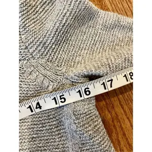 Madewell cotton blend grey knit crewneck sweater xxs thumbnail 5