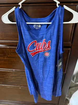 Chicago Cubs New Era Women's Space-Dye Active Tank Top- Royal thumbnail 4