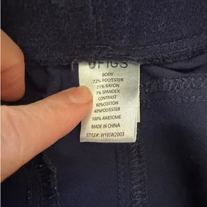 FIGS Technical Collection Navy Cargo Scrub Pants XS Drawstring Jogger thumbnail 4