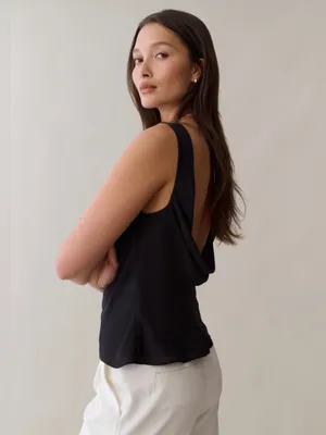 NWT KOURT by Few Moda Shannon Top size 0 Black cowl back top thumbnail 4