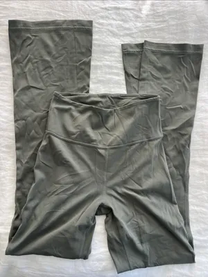 Lululemon Groove Super-High-Rise Flared Pant Nulu *Regular Army Green - 6 thumbnail 4