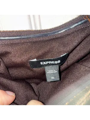 Express velvet strapless corset asymmetrical midi sheath dress in espresso color thumbnail 5