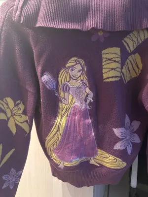 Boxlunch x Disney | Tangled Icons Zippered Women's Sweater thumbnail 5