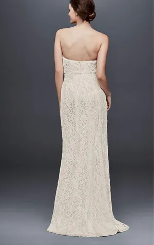 David’s Bridal Galina Ivory Wedding Dress- Size 8 thumbnail 2