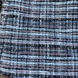 LOFT Classic Tweed Mini Skirt Blue, Pink, Black And White Size 12. NEW thumbnail 3