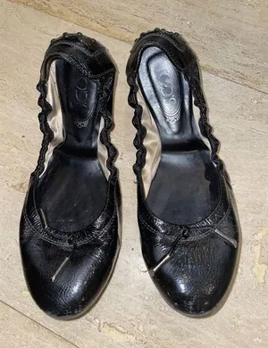 Womens JP TODS Black Ballet Flats/Shoes‎ 39 Made In Italy thumbnail 1