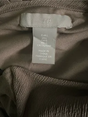 H&M One-Shoulder Dress in Taupe thumbnail 3