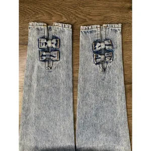 EUC Womens‎ Dakota Blue vintage high rise acidwash bow ankles jeans western SZ 7 thumbnail 5