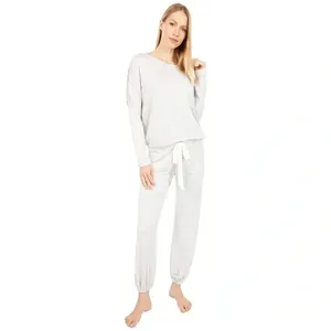 Eberjey Sadie Stripes Pajama Top ONLY Slouchy Lounge Gray/White‎ Size M NWT thumbnail 7