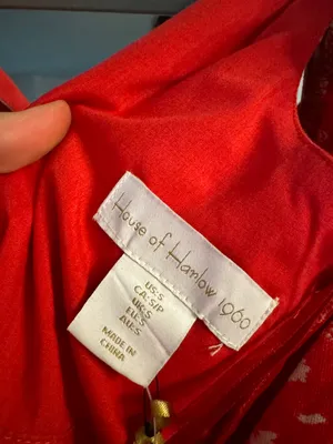 House Of Harley Red Paisley Dress thumbnail 4
