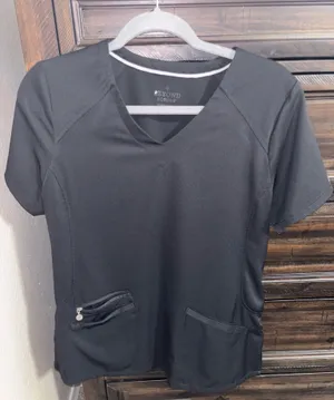Beyond Scrub Top Gray Size M thumbnail 1