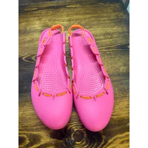 Crocs Pink Flats‎ Size 11 thumbnail 3