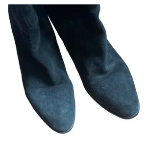 Lavorazione Antigiana Black Italian Suede Leather Heeled Tall Boots Size 9 thumbnail 5