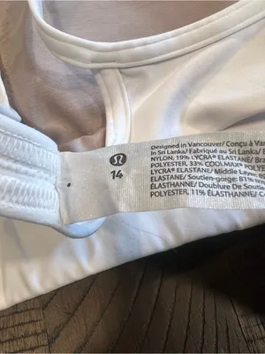 Lululemon Flow Y Strappy Bra Nulu 14 women in white thumbnail 5