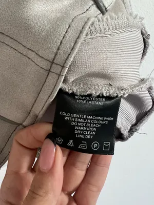 Maniere De Voir Gray Structured Crop Top Corset Y2K Moto Contrast Stitch thumbnail 3
