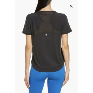Sweaty Betty Women Black Breathe Easy Circuit T-Shirt Workout‎ Activewear thumbnail 2