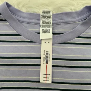 PINK Dreamer Cotton Tee Purple Cloud Stripe Size Medium thumbnail 6