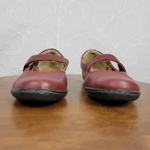 Soft Style Womens Shoes Size‎ 7 Red Mary Janes Round Toe Strap Closure Flat thumbnail 6