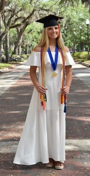 Altar'd State Long White Dress thumbnail 1