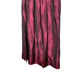 NWT Vintage Tofy‎ Burgundy Maxi Skirt Pleated Long Evening Formal Womens 8 thumbnail 3