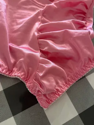 Pink Satin Corset Top Size Small thumbnail 12
