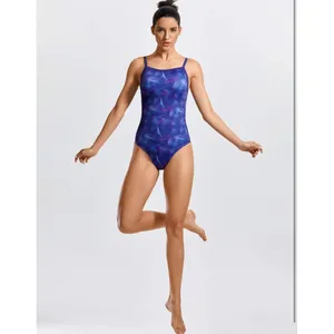 SYROKAN Women's One Piece Swimsuit Athletic Competitive Racerback Sport A-325‎ thumbnail 3