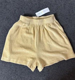 Gil Rodriguez Terry Port Shorts Banana Cream size XS NWT thumbnail 1