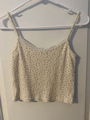 Brandy Melville Floral Tank Top thumbnail 1