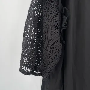 CITY CHIC Blouse Size XL/22 Lace Breeze Top Black Embroidered Eyelet Statement thumbnail 8
