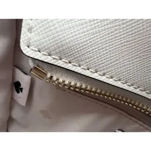 Kate Spade New York Wicker & White Leather Small Satchel Crossbody Bag thumbnail 12