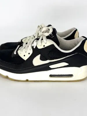 Nike Air Max Lace Up Low Top‎ Athletic Sneakers Black and White Size 10 thumbnail 4
