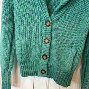 American Eagle Green Marled‎ Knit Button Front Cardigan Size Small thumbnail 3