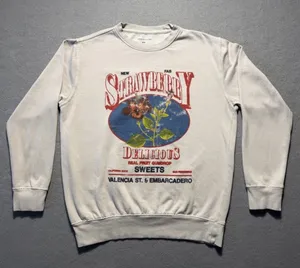 Urban Outfitters Strawberry Women’s Sweatshirt Medium Vintage Graphic Pullover thumbnail 1