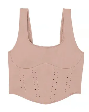 Victoria’s Secret VSX VS Essential Perforated Corset Top - Bare Taupe - Size XL thumbnail 1
