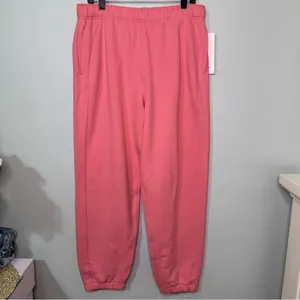 Lululemon Scuba Oversized Fit Fleece Jogger Pants Sakura Pink Large NWT thumbnail 4