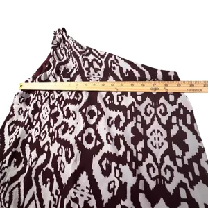 New York & Company Eva Mendes Dress Women Large Burgundy Ikat One Shoulder NWT‎ thumbnail 7