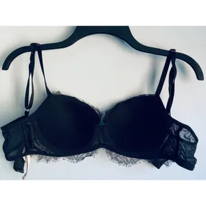 Victoria's Secret Bra Dream Angels Lined Demi 36B Black Lace Whimsigoth thumbnail 8