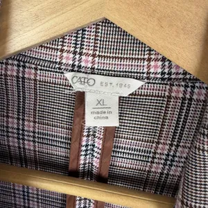Cato Plaid Double Breasted Blazer Size‎ XL Academia Old Money Preppy Office Work thumbnail 6