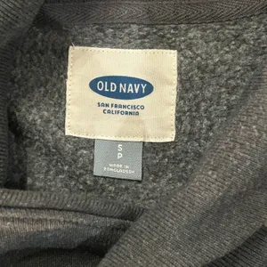 Old Navy Shawl Collar Sweatshirt Cabin Core Charcoal Heather Small 282990-02 thumbnail 6