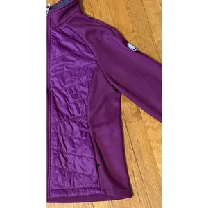 Spyder Burgundy Hybrid Jacket Womens Medium Full Zip Quilted Fleece thumbnail 2
