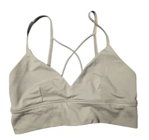 Alo Yoga Tan Criss Cross‎ Back Sports Bra Size: S thumbnail 1