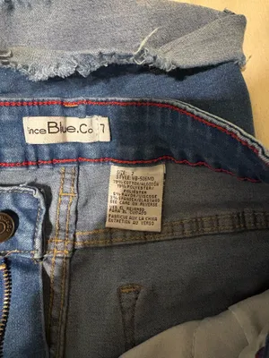 High waisted blue jeans thumbnail 2