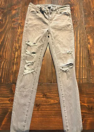 Grey American Eagle Jeans Stretch thumbnail 1