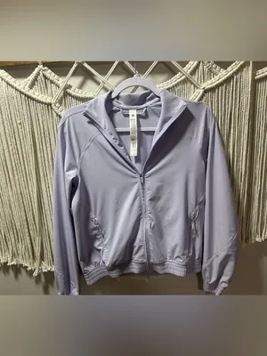 lululemon athletica Lavender Full-Zip scuba windbreaker thumbnail 5