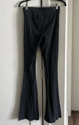 Aerie Ribbed High Rise Waisted Flare Pants thumbnail 2