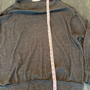 We The Free Free people waffle knit grey thermal crewneck small pullover thumbnail 8
