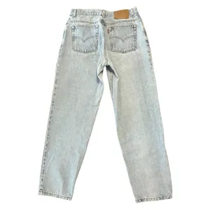 Vintage Levi's 550 Relaxed Tapered Jeans Light Wash 90s Mom Y2K Jeans Size 12 thumbnail 7