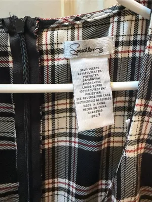 Speechless Black and White Plaid Sundress with Pockets thumbnail 3